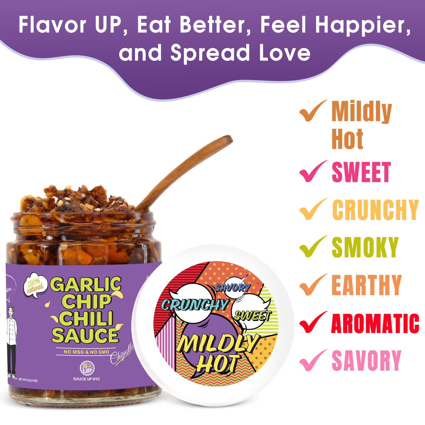 Garlic Chip Chili Sauce ( Chipotle )