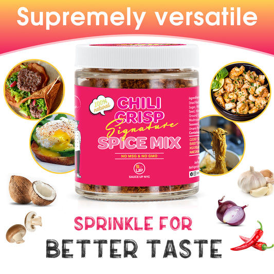 Savor Up Your Meals: The Flavor Lover's Trio - Garlic Chip Original, Signature Spice & Chili Crisp Hot Honey - 3pk