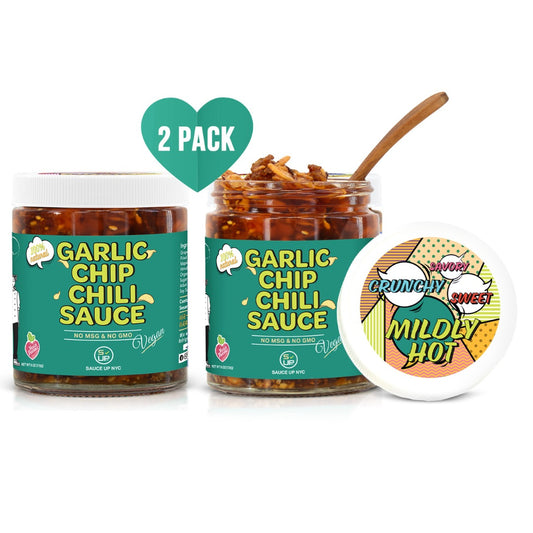 Garlic Chip Chili Sauce ( Vegan ) - 2PK