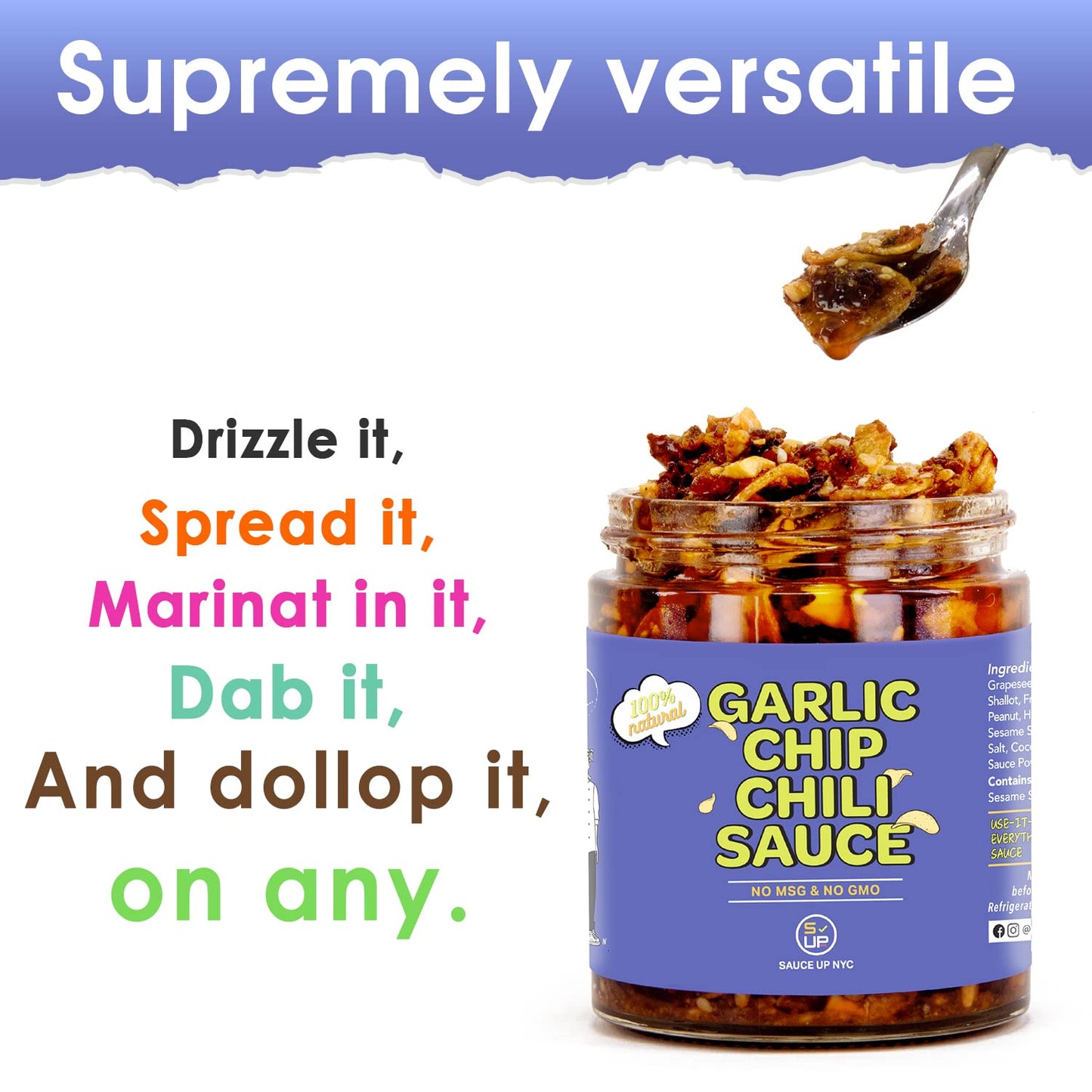 Garlic Chip Chili Sauce 3PK