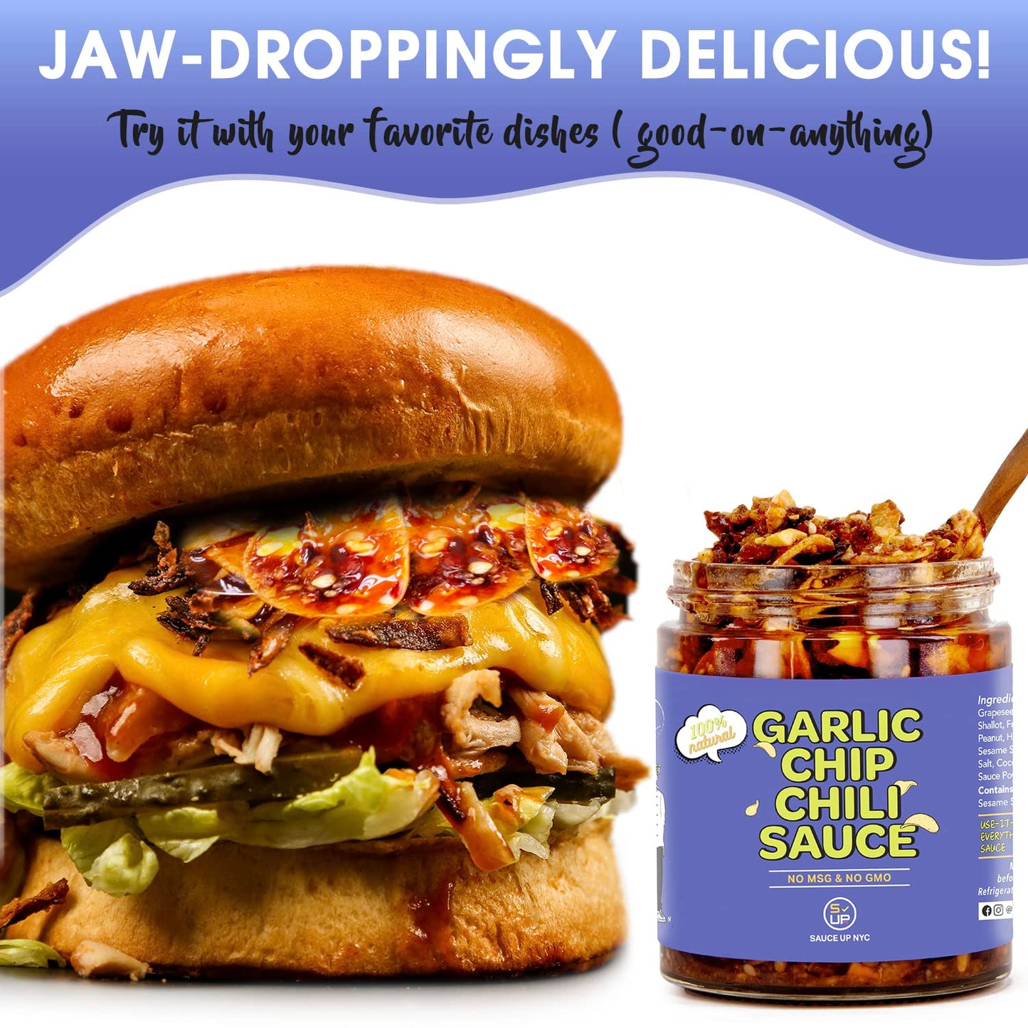 Garlic Chip Chili Sauce 3PK