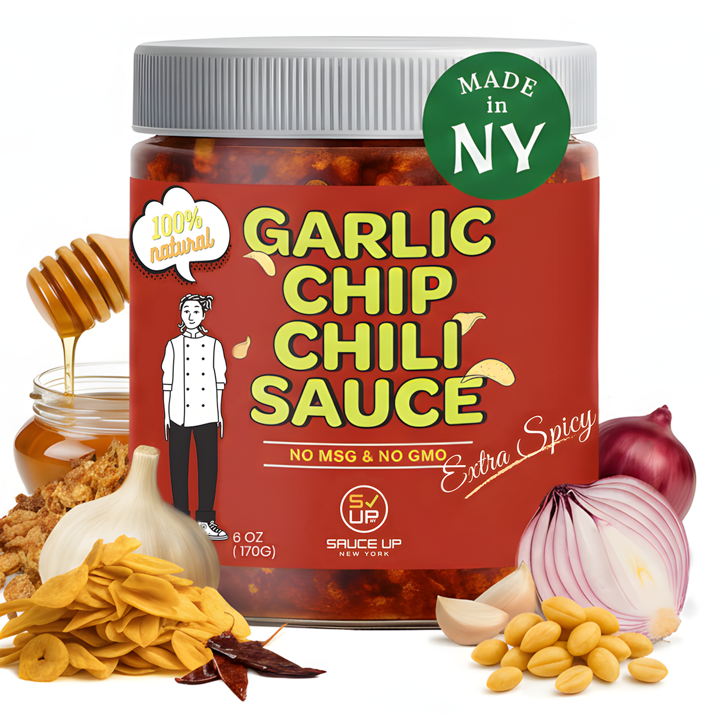 Garlic Chip Chili Sauce -Extra Spicy