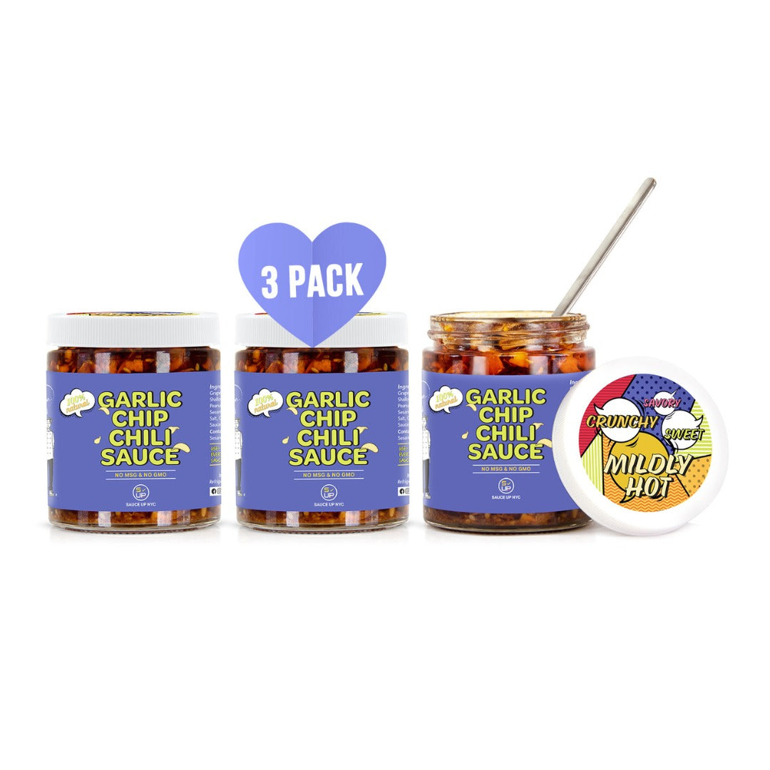 Garlic Chip Chili Sauce 3PK