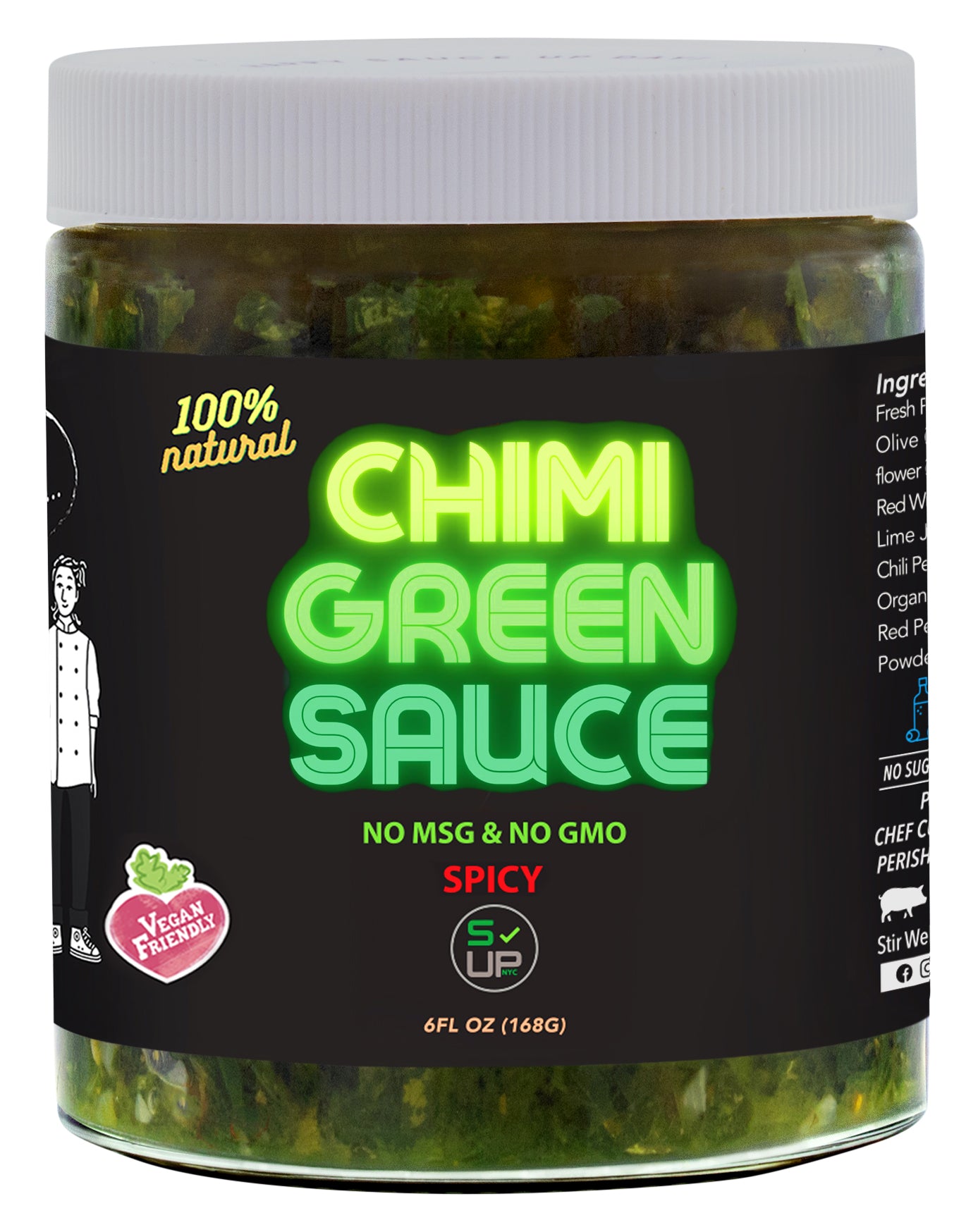 Chimi Green Sauce - Extra Spicy – www.sauceupnyc.com
