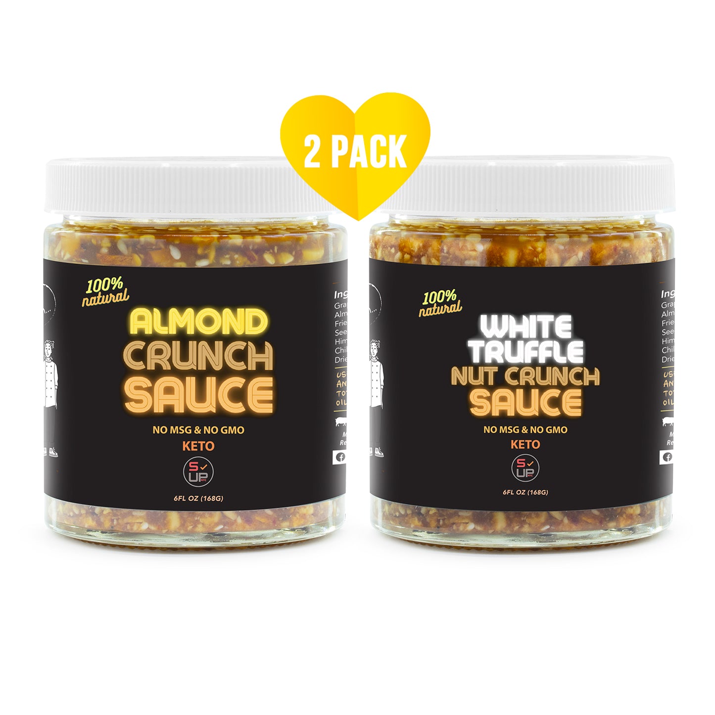 Crunch Sauce Almond + White Truffle - 2PK