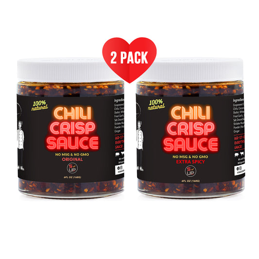 Chili Crisp Sauce Original + Spicy  - 2 PK