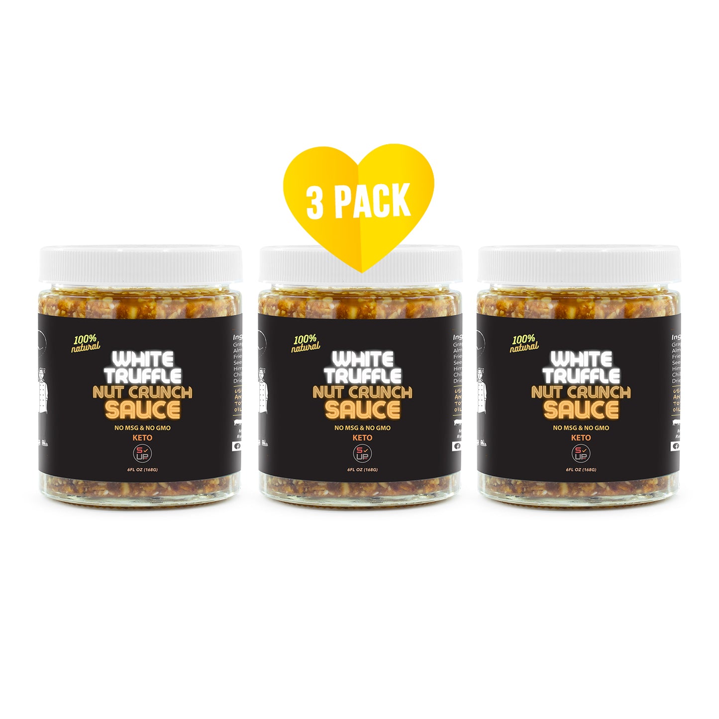 WHITE TRUFFLE NUT-CRUNCH SAUCE - 3 Piece